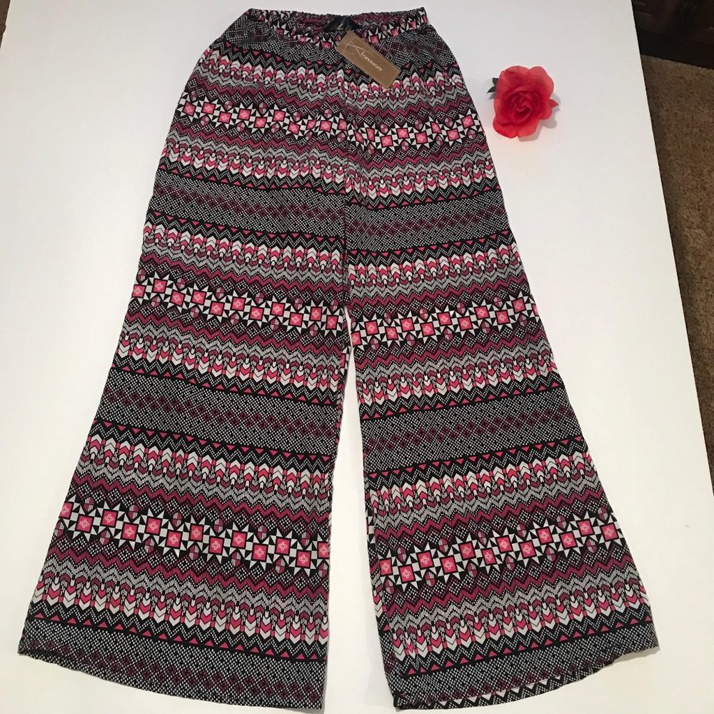 NWT Francesca’s Blue Rain‎ Palooza Pants